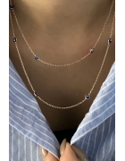 Mineli Göz Detaylı Kolye