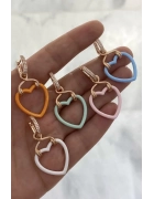 Mineli Sallantılı Kalp Küpe