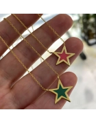 Mineli Yıldız Kolye