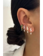 Minima Taşlı Küpe