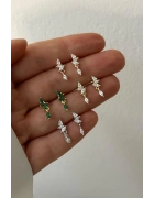 Minima Taşlı Küpe