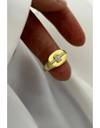 Minimal Baget Taşlı Yüzük