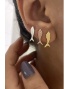 Minimal Balık Küpeler