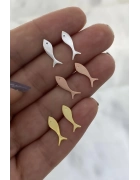 Minimal Balık Küpeler