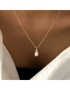 Minimal Opal Taşlı Kolye