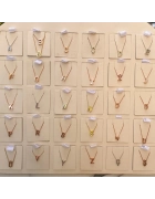 Minimal Taşsız Harf Kolye