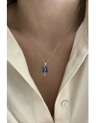 Mistik Topaz Taşlı Yonca Kolye