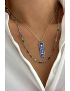 Mix Taşlı Baget Kolye