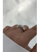 Mozanit Taşlı 5mm Beştaş Yüzük