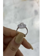 Mozanit Taşlı Markiz Kesim Yüzük