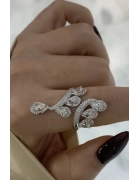 Mozanit Taşlı Yedi Damla Yüzük