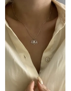 Om Lotus Çiçeği Kolye