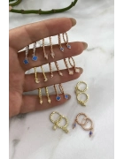 Opal Taşlı Çıtır Küpe