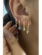 Opal Taşlı Çıtır Küpe