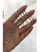 Opal Taşlı Çıtır Küpe