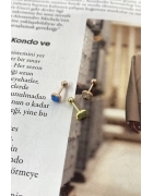 Opal Taşlı Piercing Küpe