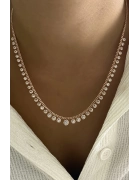 Ortası Büyük Taşlı Kolye