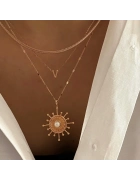 Ortası İncili Kolye