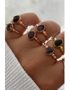 Rutil Kuvars Taşlı Yüzük