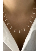 Sallantılı Taşlı Kolye