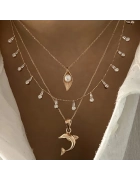 Sallantılı Taşlı Kolye