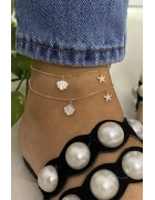 Sedef Deniz Kabuğu Ve Yıldız Halhal