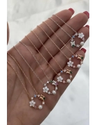 Sedefli Çiçek Kolye