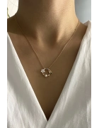 Sedefli Çiçek Kolye