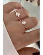 Sedefli Çiçek Yüzük