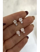 Sedefli Küçük Taşlı Küpe