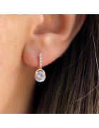 Sıra Taşlı Sallantılı Küpe