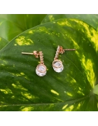 Sıra Taşlı Sallantılı Küpe