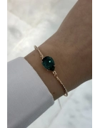 Swarovski Ametist Taşlı Tel Bilezik