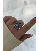 Swarovski Mix Taşlı Abiye Yüzük
