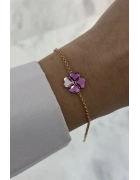 Swarovski Yonca Pembe Taşlı Bileklik