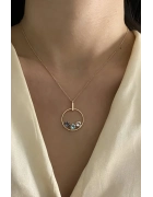 Swarovski Yuvarlak Form Kolye