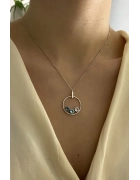 Swarovski Yuvarlak Form Kolye