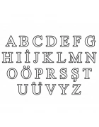 T Kilit Harf Kolye İncili