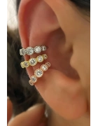 Taşlı Earcuff Küpe