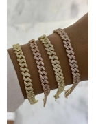 Taşlı Gurmet Zincir Bileklik