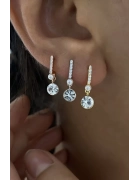 Taşlı İncili Küpe