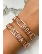 Taşlı İsim Bilezik