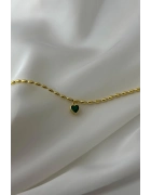 Taşlı Kalp Bileklik