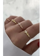 Taşlı Kelebek Yüzük