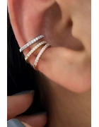 Taşlı Tek Sıra Earcuff
