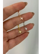 Taşlı Yıldız Küpe