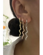 Taşsız Yılan Küpe