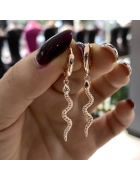 Taşsız Yılan Küpe