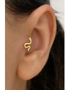 Taşsız Yılan Piercing Küpe
