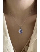 Tavuskuşu Nazar Mineli Kolye